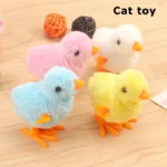 Cat Toy Wind Up Jumping Interactive Gifts Chicken Funny Pet Teaser Kittens Toys Pet Dog Supplies Cats Toys Games Accessories 1