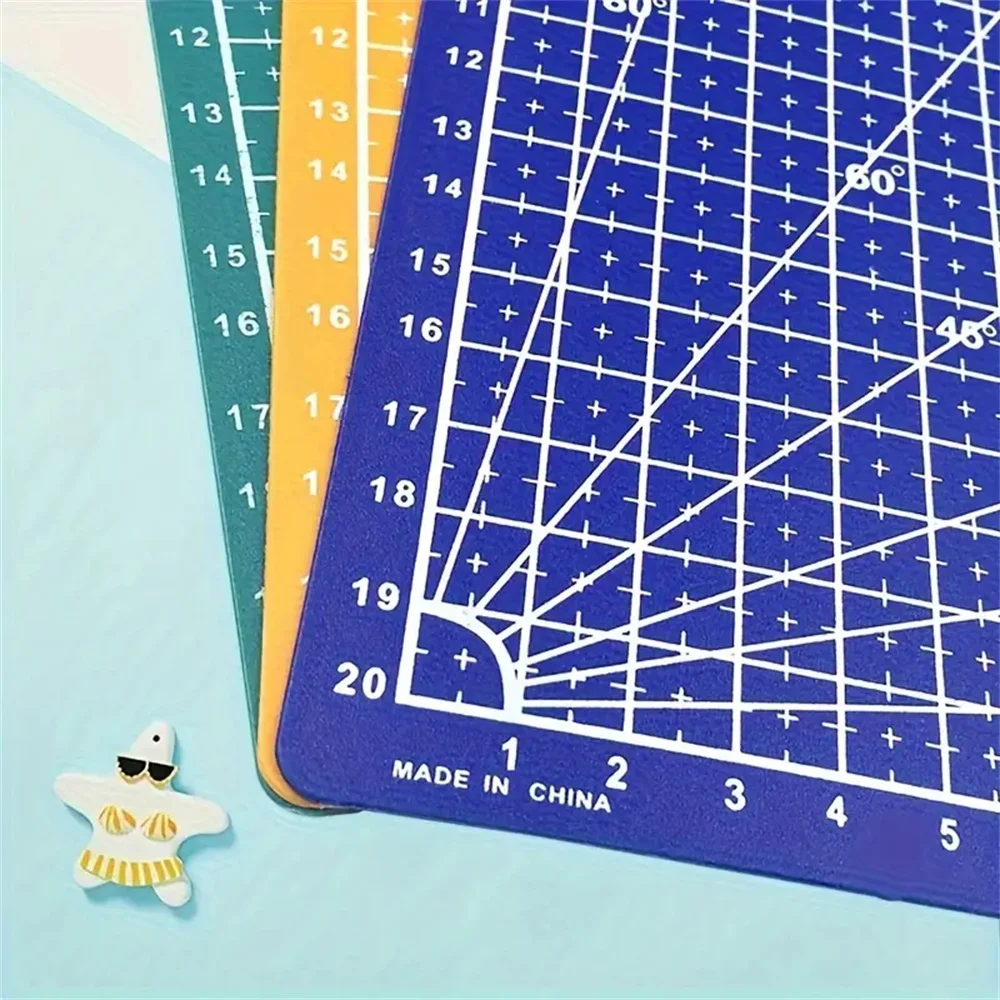 A4 Self-Healing Cutting Mat 1-Pack - Double-Sided Plastic Craft Board with Grid for Sewing, Scrapbooking & Fabric 1