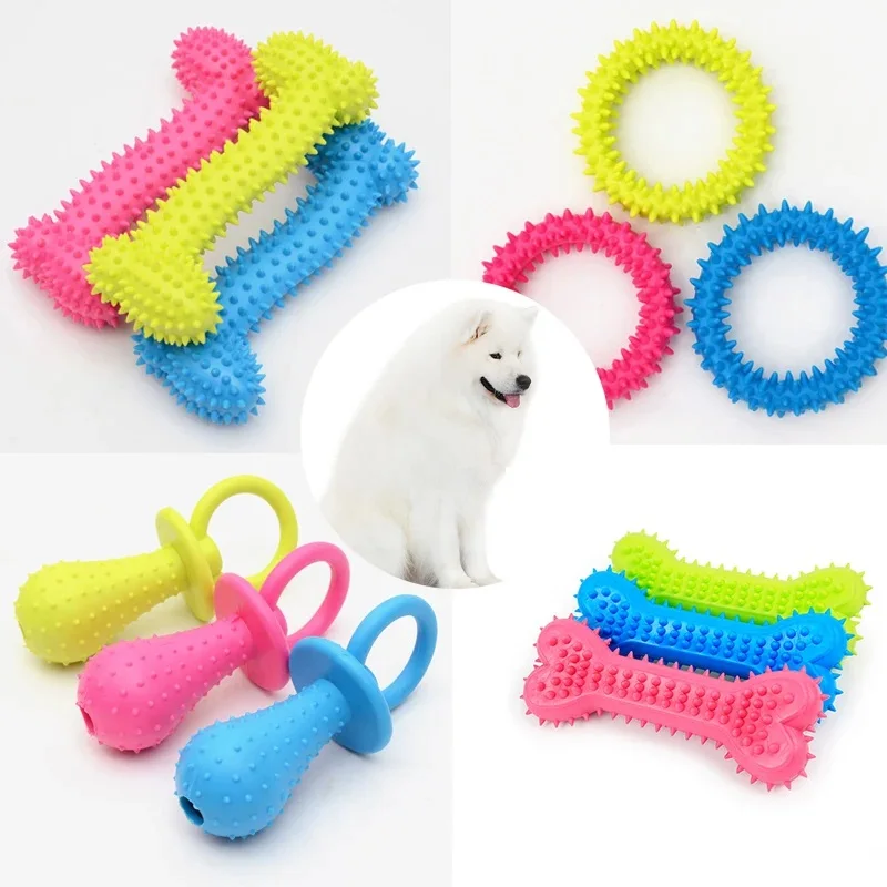 Pet Toys for Small Dogs Rubber Resistance To Bite Dog Toy Teeth Cleaning Chew Training Toys Pet Supplies Puppy Dogs 1