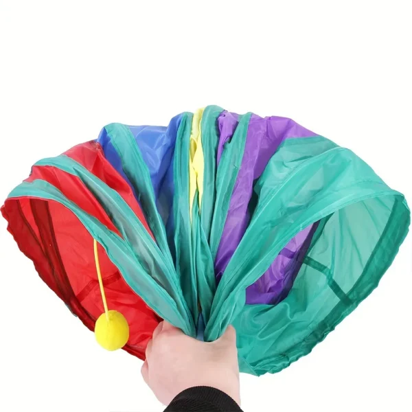 Cat Tunnel Foldable Cat Tunnel Pet Supplies Cat S T Y Pass Play Tunnel Cat Toy Breathable Drill Barrel for Indoor loud paper 2