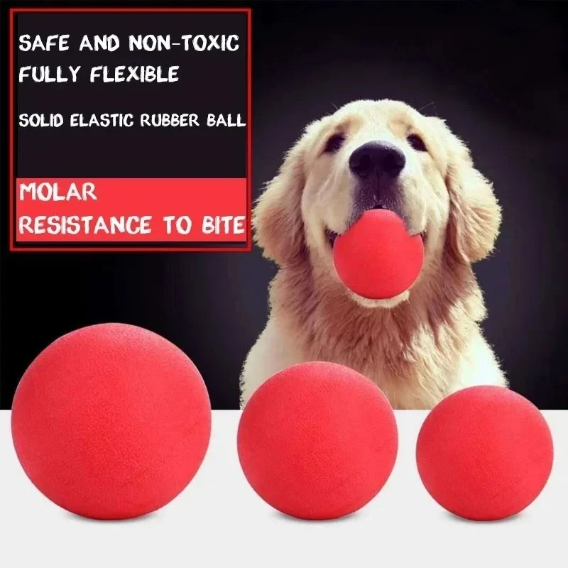 Indestructible Solid Rubber Ball Pet Dog Toy Training Chew Play Fetch Bite Toys Dog supplies Puppy Dog Toys for Large Dogs 1