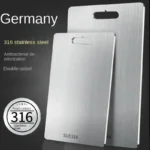 316 Stainless Steel Panel and Chopping Board Kitchen Household Thickened Double Sided Cutting Board Block Kneading Dough Board 1