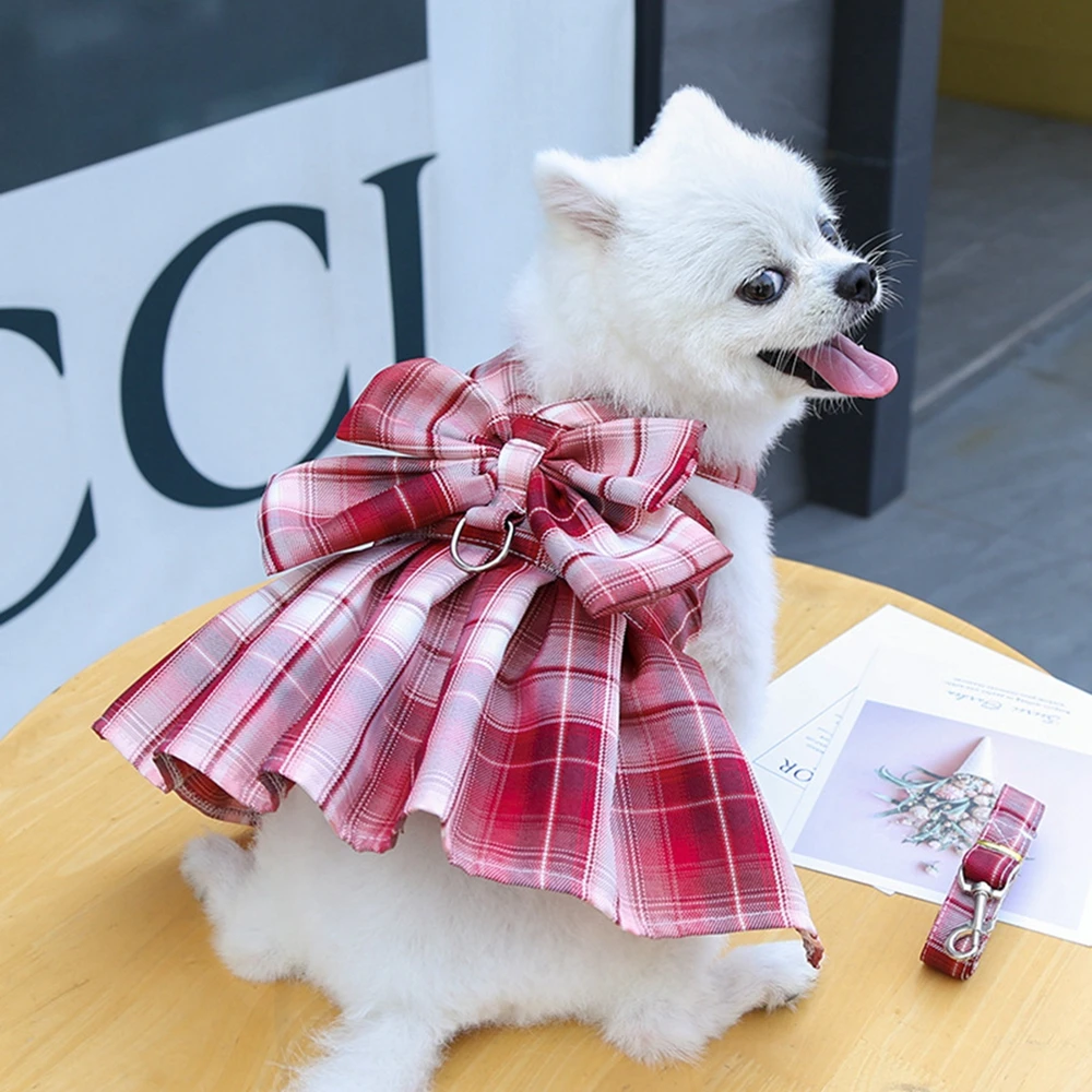 Dog Summer Dress Cat Skirt Pet Clothing Chihuahua Lattice Skirt Puppy Cat Princess Apparel Cute Puppy Clothes Pet Product 1