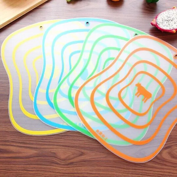 Frosted Clear Bendable Sorting Cutting Board Kitchen Cutting Board Plastic Anti-skid Kneading Panel Cutting Fruit Cutting Board 4