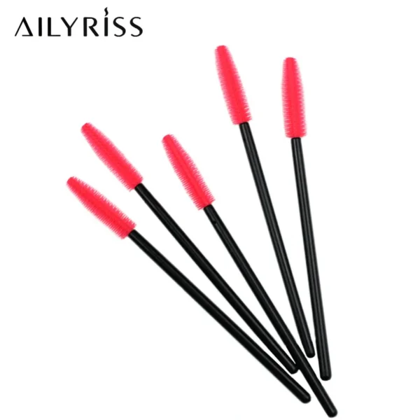 25pcs Silicone Mascara Wands Applicator Disposable Eyelash Brushes Comb Beauty Makeup Brush For Women Eyelash Extension tools 6