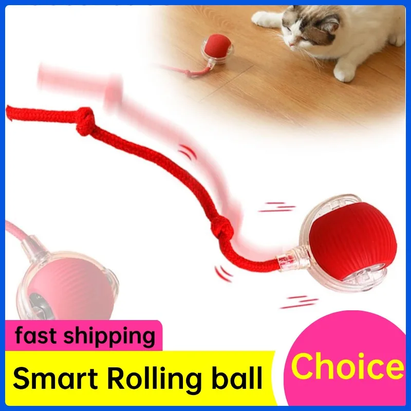 Interactive Cat Rolling Ball Super Drive Cat Rolling Balls With Bird Chirping Motion Activated Sensor Pet Kitten Teaser Game Toy 1