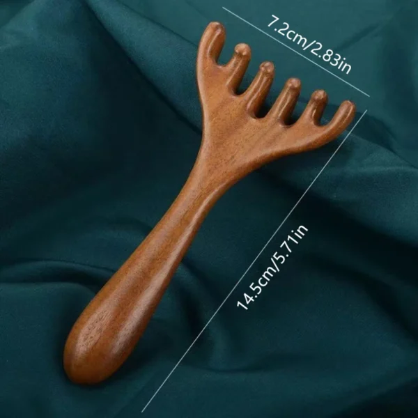 1PC Plastic Five-Claw Scalp Massager Gua Sha Tool Back Scratcher Spa Handheld Meridian Massage Comb Hair Care 4