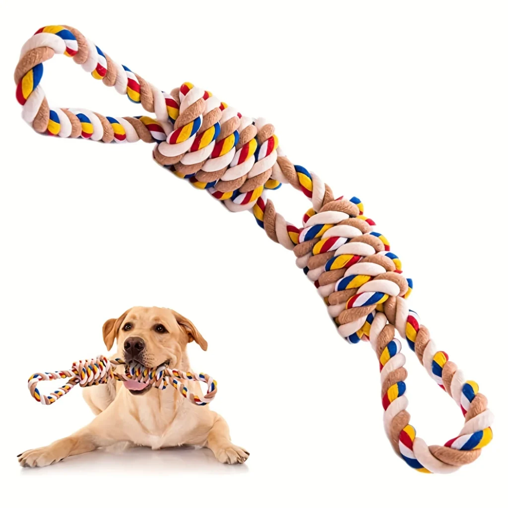 Pet Indestructible Toy For Medium Large Dogs Tough Nature Cotton Rope Puppy Toy Dog Antistress Fidget Toy Dog Toothbrush 1