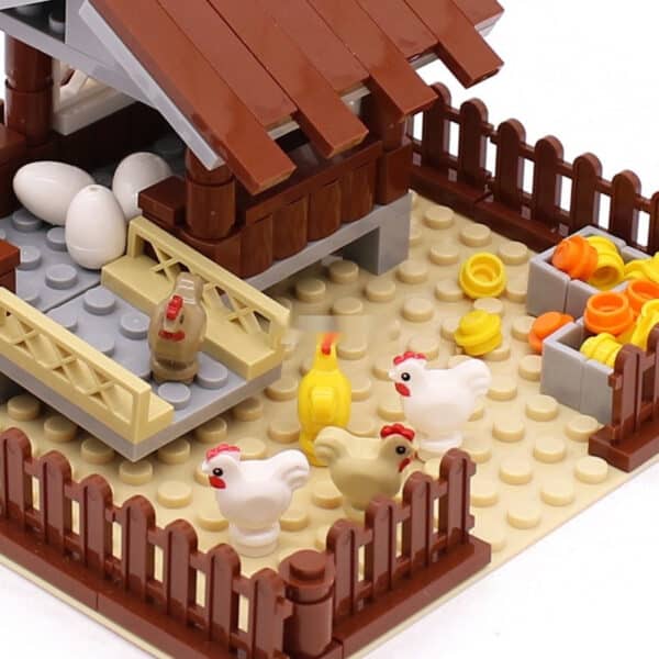 MOC Small Particle Building Blocks Animal Farm Scene Dispersion Accessories Suit - Image 3