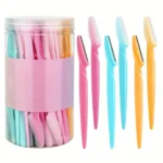 5/10/30/40pcsbrow Razor and Face Razor for Women and Men, Eyebrow Hair Trimmer and Shaver with Protective Cover,Safe 1