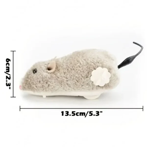 1Pc Funny Lifelike Plush Mouse Running Rat Toy for Cats Dogs Tail Mouse Pets Kids Random Color 6