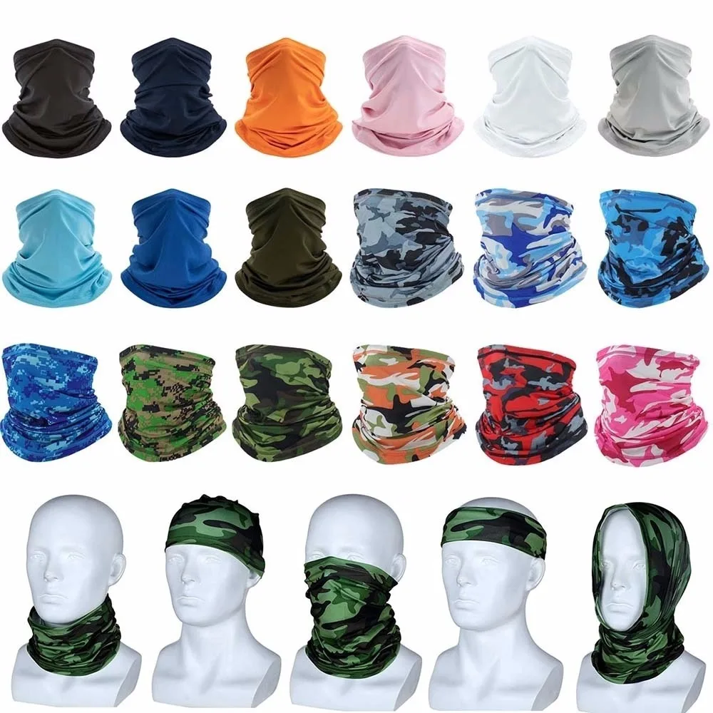 Multi-purpose Turban Riding Scarf Cycling Bandana Men Women Neck Cover Sunscreen Ice Silk Outdoor Fishing Hiking Headwear Mask 1