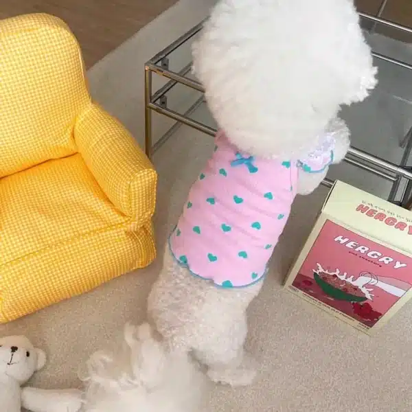 Pet Dog Vest Suspenders Summer Thin Dog Clothes for Small Dogs Kitten Puppy Apparel Chihuahua Bulldog Bichon Girls Dog Costume 3