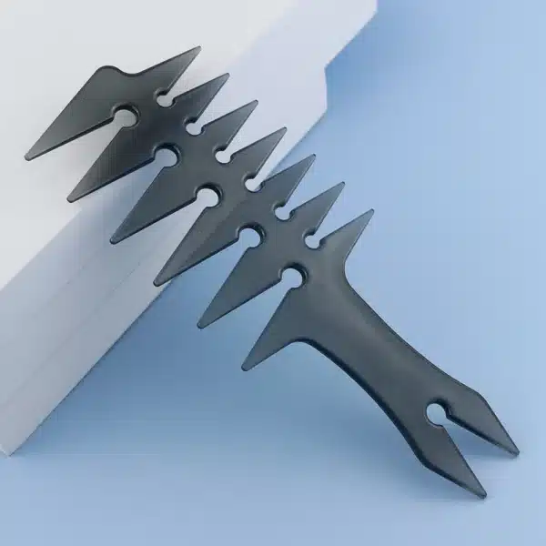 Men Oil Head Comb Hairdresser Haircut Wide Tooth Fork Comb Two-side Tooth Design Detangling Comb Salon Barber Hairdressing Tools 3