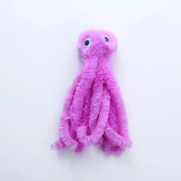 Cat toy Cute octopus plush toy bite resistant teeth interactive play pet supplies 5