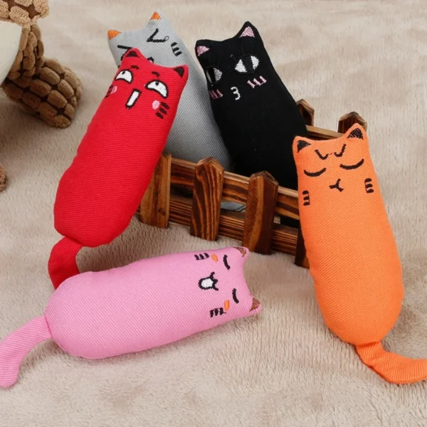 Rustle Sound Catnip Toy Cats Product For Pets Cat Toys For Kitten Teeth Grinding Cat Plush Toy Thumb Pillow Pet Accessories 5