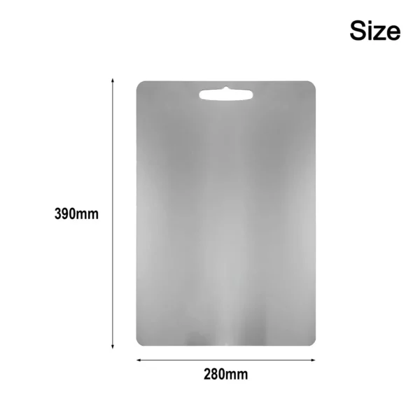 304 Stainless Steel Chopping Board Double-sided Thickened Rectangular Heavy Duty Cutting Board For Kitchen Kneading Dough Board 4