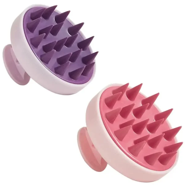 Silicone Shampoo Brush Head Scalp Massage Comb Hair Washing Comb Body Massage Brush Bath Shower Brush Salon Hairdressing Tool 6