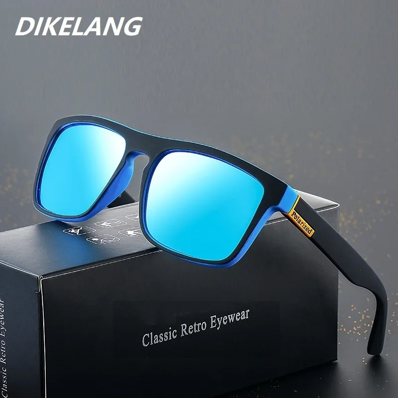 Fashion Square Vintage Polarized Sunglasses Men Women Retro Driving Fishing Luxury Brand Designer Sun Glasses UV400 Eyewear 1