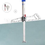Aluminum alloy Drywall Cutting Tool, Foldable Drywall Cutter, Hand Push gypsum Board Cutter, with 10pcs Spare Blades 1