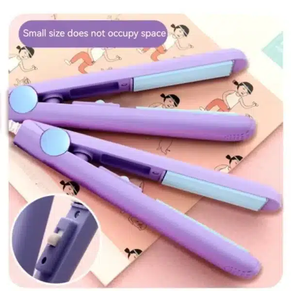 Curly Hair Styling Hair Straightening Comb Even Heat Distribution No Damage To Hair Styling Clips Mini Hair Straightening Irons 3