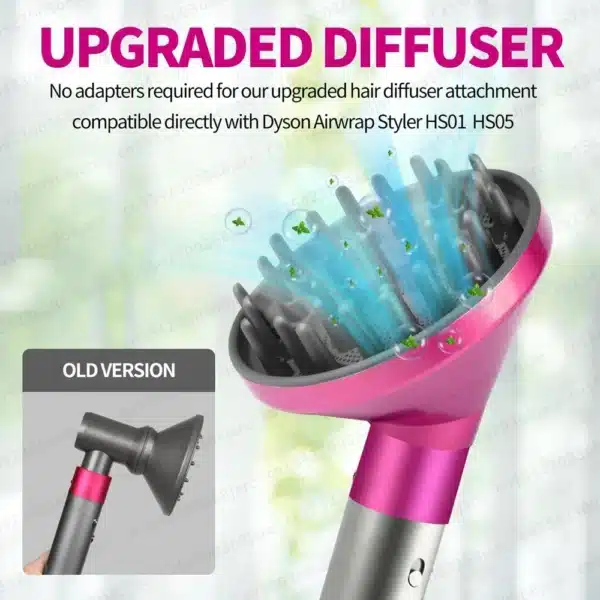 Hair Styler Nozzle For Dyson Airwrap HS01 HS05 Sencicimen X9 Hair Dryer Accessories Multi Hair Curler Hard Soft Smoothing Brush 3