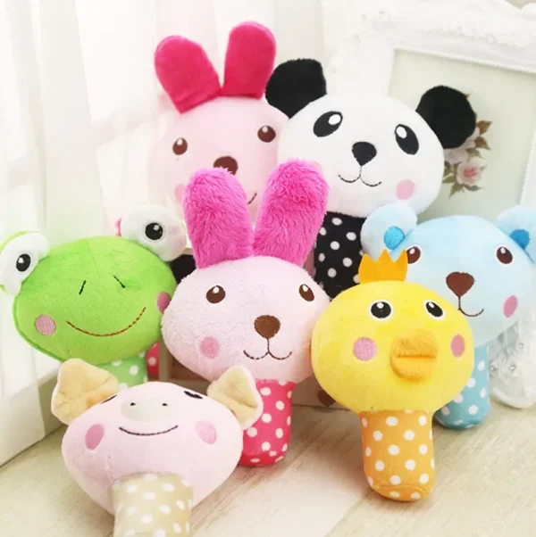 1Pc Pet toys Fruit Animals Cartoon Dog Toys Stuffed Squeaking Pet Toy Cute Plush Puzzle for Dogs Cat Chew Squeaker Squeaky Toy 2