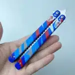 23 cm (9.05 inches), VALORANT Game Peripheral Weapon Toy, YORU Butterfly Comb Knife Trainer, Metal Model, Non-Sharp, Rust-Proof 1