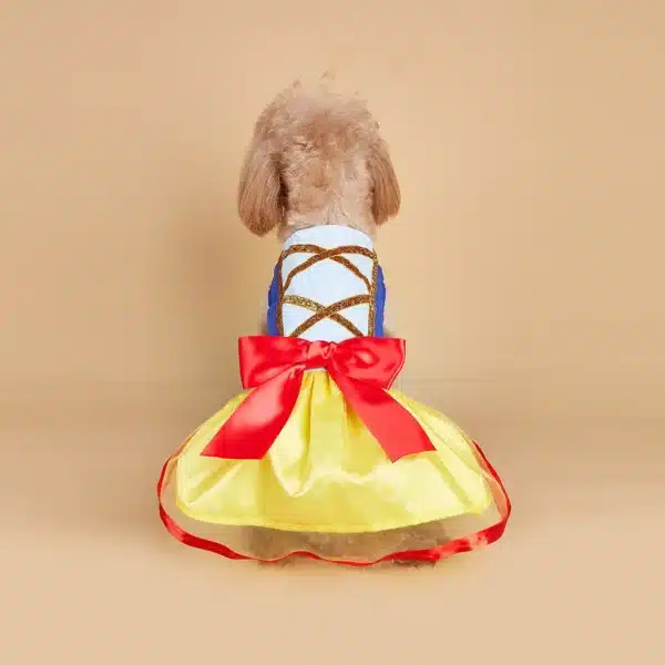 Snow Dog Costume - Christmas Princess Puppy Dress, Snow Pet Apparel for Party Christmas Halloween Special Events Costume 2