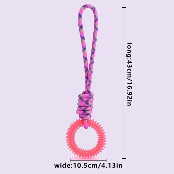 Supet Interactive Training Pet Toy Ring Spiked Ring Dog Teeth Cleaning Pet Supplies 4