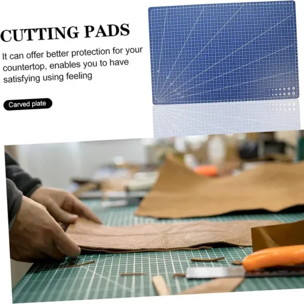 A3 A4 A5 PVC Cutting Mat Workbench Patchwork Sewing Manual DIY Knife Engraving Leather Cutting Board Single Side Underlay 4