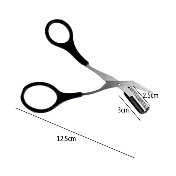Eyebrow Trimmer Scissor with Comb Female Male Eyebrow Eyelash Scissors Safety Stainless Steel Face Razor Makeup Beauty Scissors 5