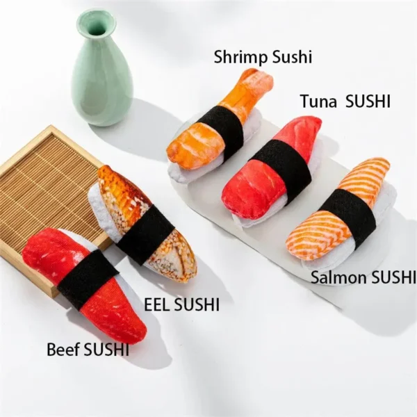 Simulation Catnip Sushi Shape Cat Toy 2