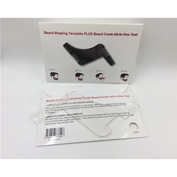 Beard Shaping Template Shower Salon Beard Shaving shave Shaping style styling comb care brush Tool 3