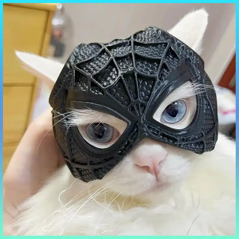 Spider Man Cat Cool Man Mask Cute Superhero Toy Pet Mask Dog Personality Cartoon Fashion Accessories Headdress Gift Animation 1