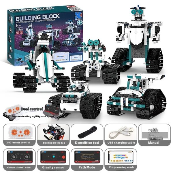 Programming Robot Electric Building Blocks Remote Control Car Toys - Image 6