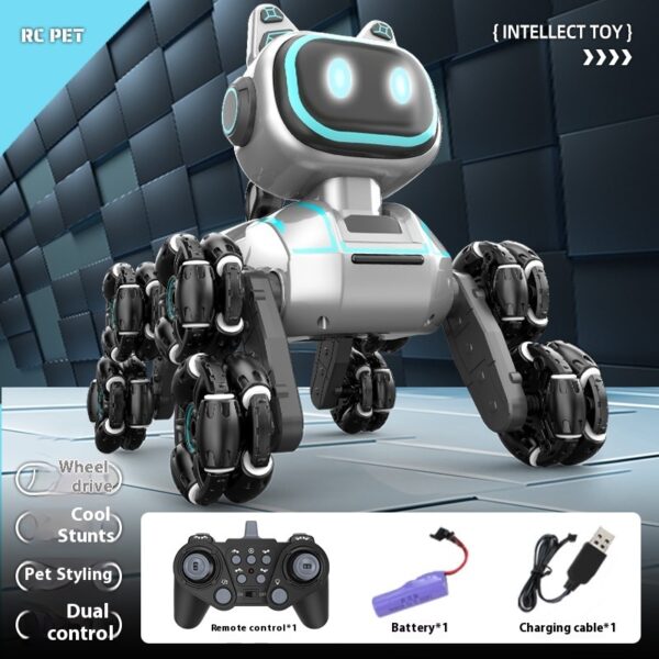 Light Music Rechargeable Robot Dog Educational Toys Children's Remote Control Car - Image 6