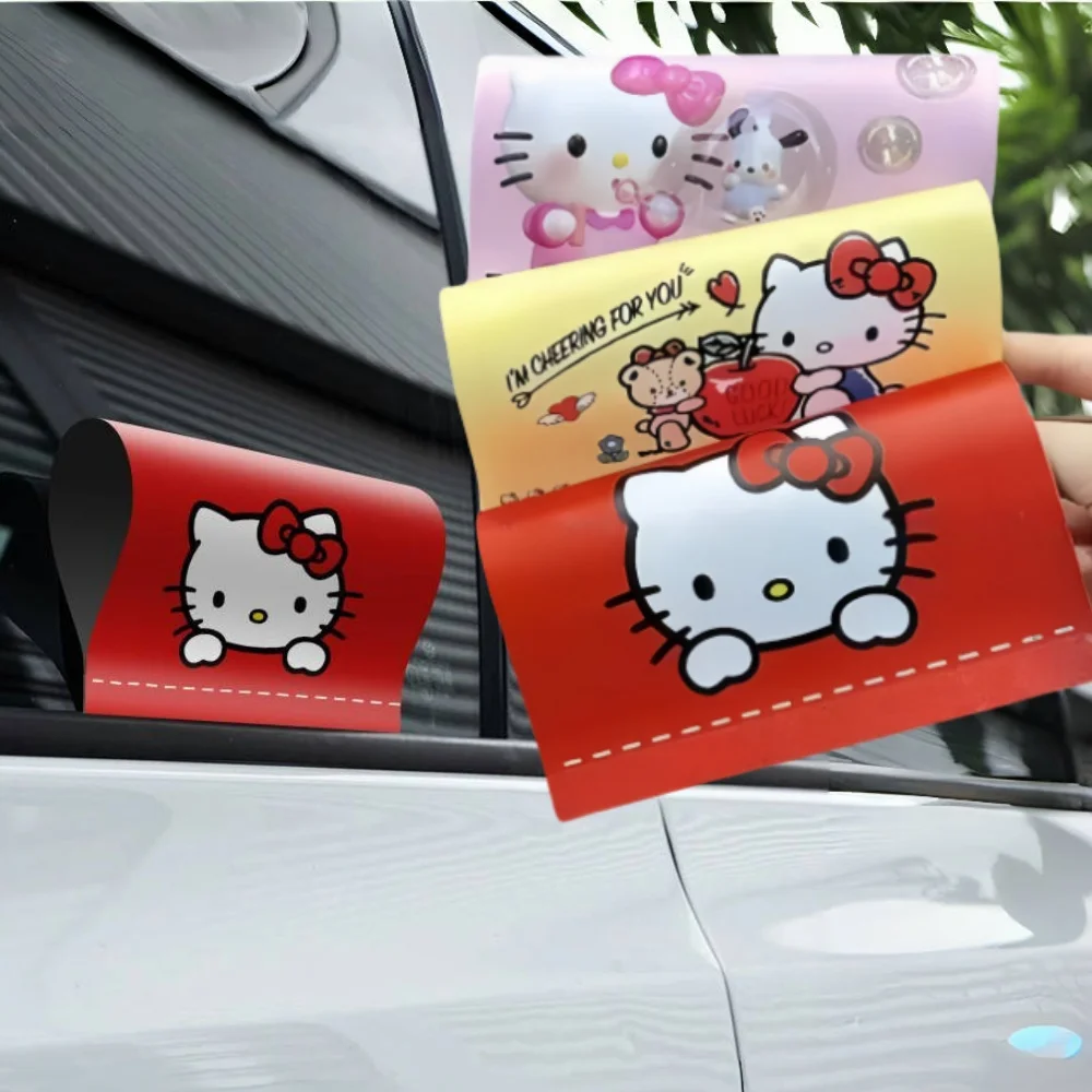 Hello Kitty Car Label Anime Sanrio Pet Waterproof Car Wash Label Sticker Cartoon Diy Cars Rear Tail Cover Decorative Accessories 1