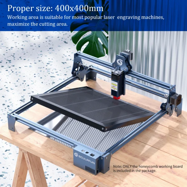 SCULPFUN S9 Laser Cutting Honeycomb 400x400mm Working Table Board Steel Panel Platform for CO2 Diode Laser Engraver Cutting 5