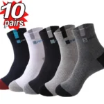 10pairs Breathable Cotton Sports Stockings Men Bamboo Fiber Autumn and Winter Men Socks Sweat Absorption Deodorant Business Sox 1