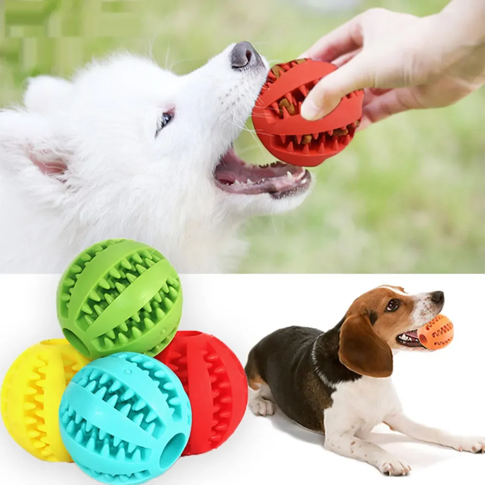 5cm Pet Dog Toy Interactive Rubber Balls for Small Large Dogs Puppy Cat Chewing Toys Pet Tooth Cleaning Indestructible Dog  Ball 1