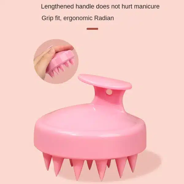 Silicone Massage Comb  Clean The Scalp Thoroughly Scalp Massage Easy Foaming Head Massage Brush Shampoo Brush Bath Comb 6