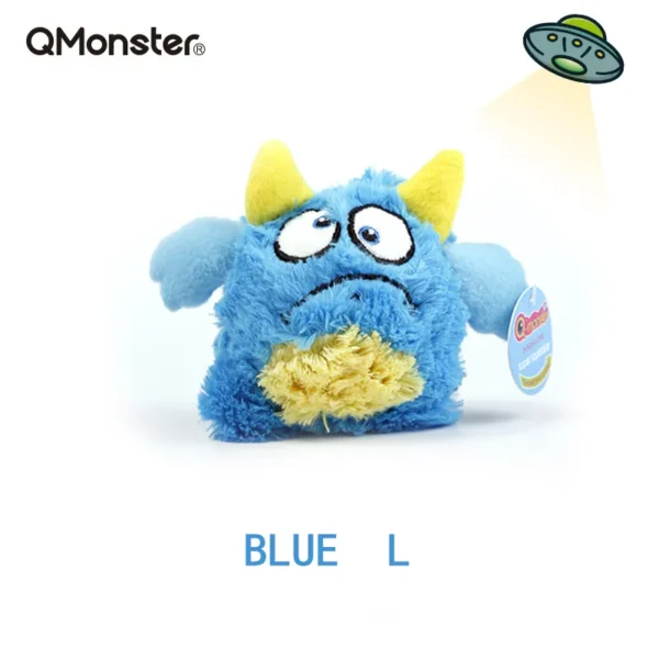 Q-monster Pet Vocal Toy,Built-in Sound Ball,Fun, Interactive Dog Toys,Fetch & Soft,Sturdy Toy for Indoor Play 4