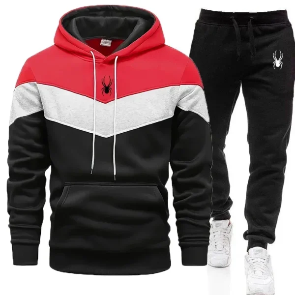 Men's Clothing Casual Sweatshirt Suit Sweatshirts for Men Daily Tricolor Hoodies Hot High Quality 2024 Sports Tracksuit Jogging 4