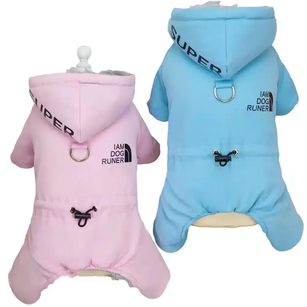 Thicken Warm Dog Jumpsuit Winter Small Dog Clothes for Chihuahua Coat Waterproof Hoodie Puppy Overalls Poodle Jacket Pet Apparel 1