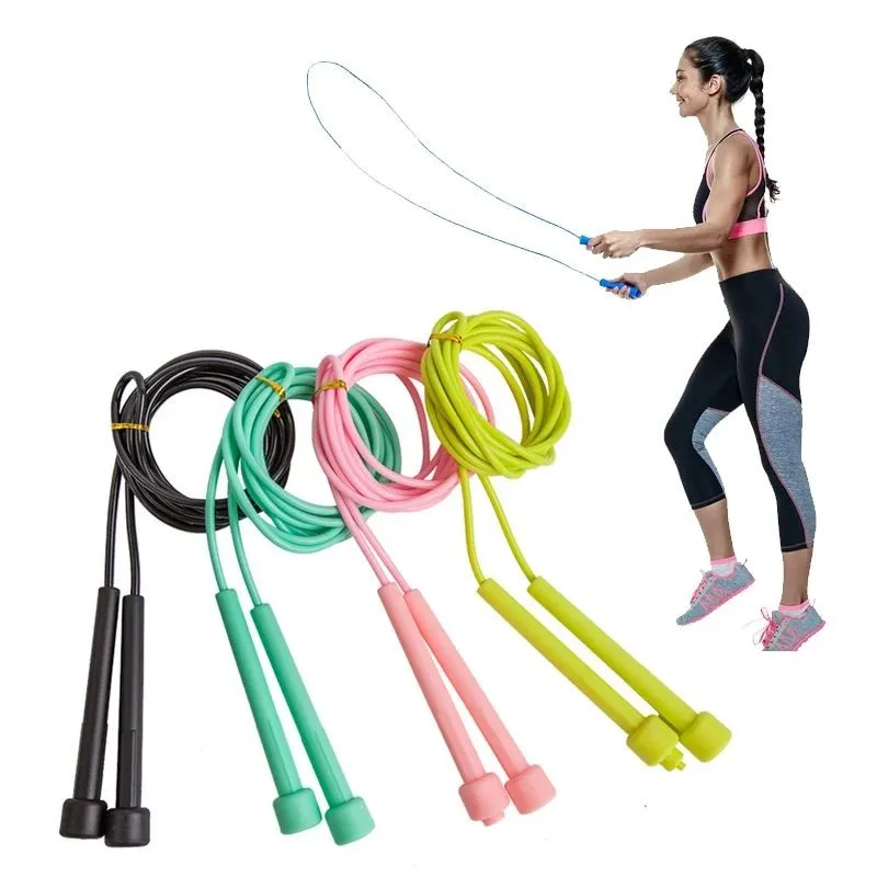 2.8M PVC Peed Skills Skipping Rope Adult Jump Weight Loss Children Sports Portable Fitness Gym Equipment Professional Men Women 1