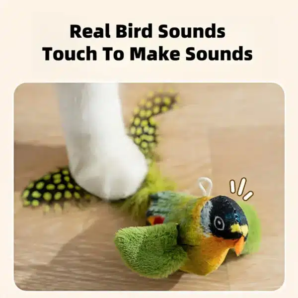 Cat Toys For Indoor Cats Interactive Cat Toy Realistic Bird Sound Cat Toy Plush Cat Toy Catnip Cat Toy for  Cats Kitten Toy 3