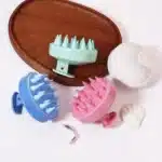 Hair wash brush, silicone scalp massage comb, soft body massage brush, beauty and hairdressing tool Special for real hair wigs 1