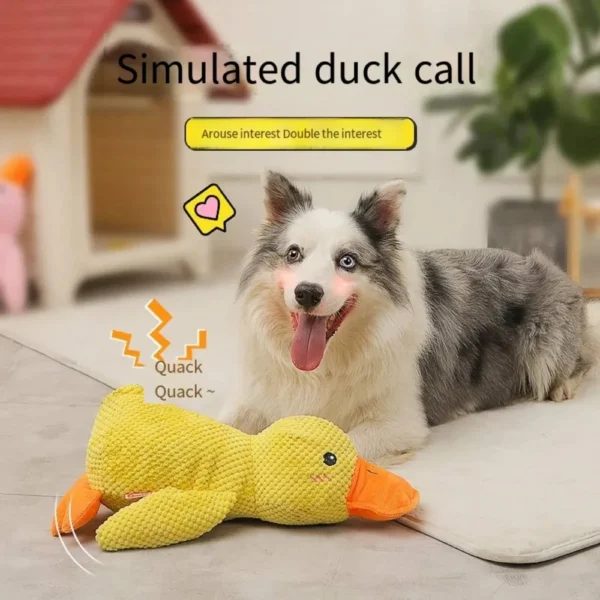 Dog Toy Stomping Duck Bite Resistant Grinding Teeth Cleaning Large Dog Interactive Entertainment Puppy Boredom Pet Plush Toy 2