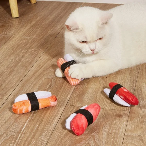 Simulation Catnip Sushi Shape Cat Toy 1